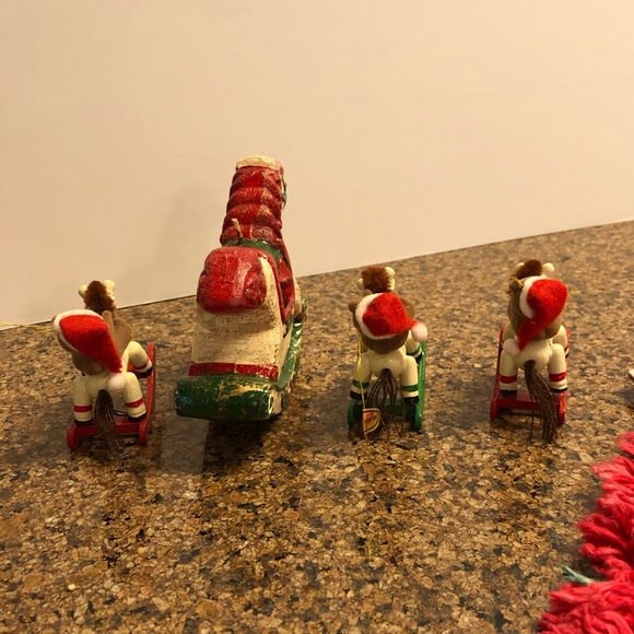 Rocking Horses; 3 teddy bear ornaments and one candle - Picture 15 of 16